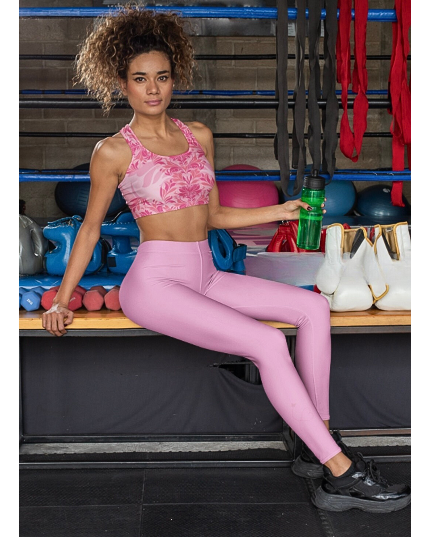 Petal Noir – Luxe Print Crop Top | Sports Bra