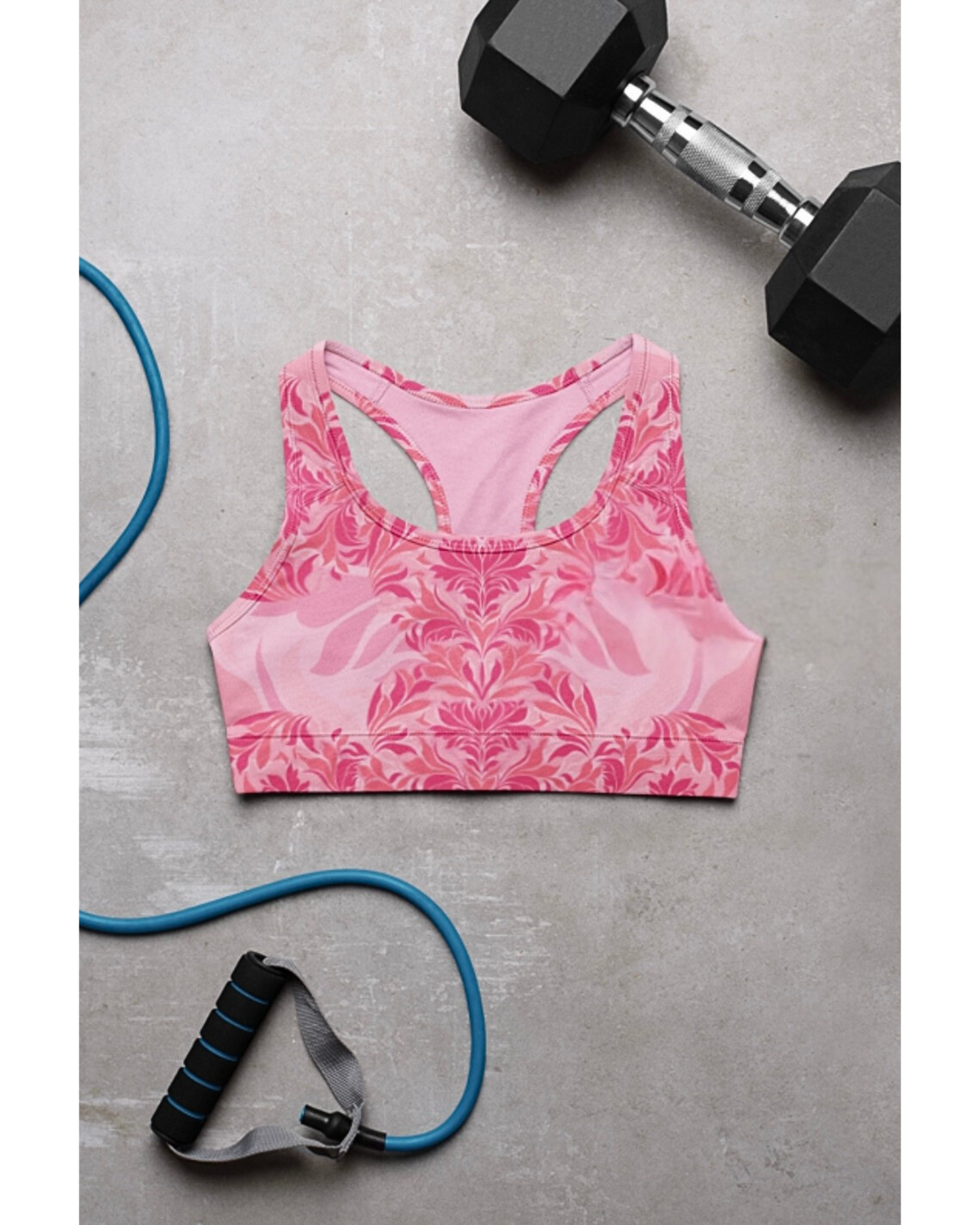 Petal Noir – Luxe Print Crop Top | Sports Bra