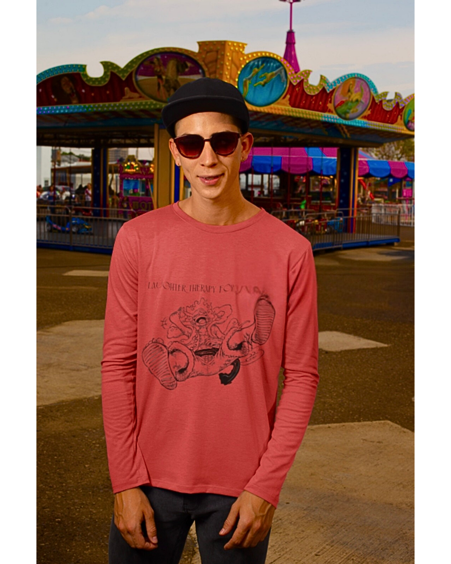 Laughter Therapy Oversized Tee – For the Bold Souls