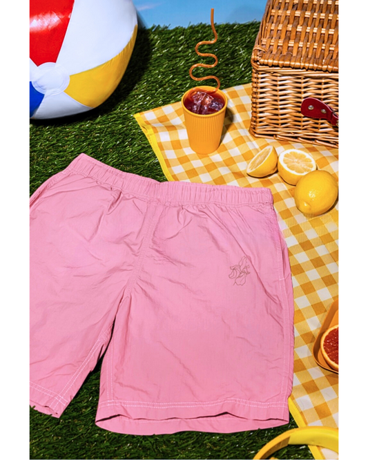 Dusty Rose Unisex Lounge Shorts – Comfort Fit Minimal Edition