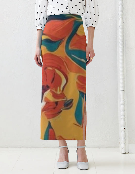 Aop Pencil Skirt
